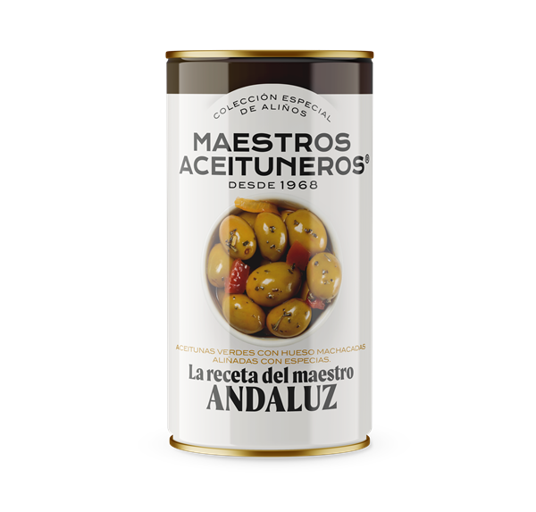 MAESTROS ACEITUNEROS ACEITUNAS LA RECETA MAESTRO ANDALUZ 350g