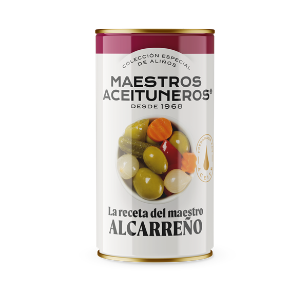 MAESTROS ACEITUNEROS VEGETALES EN VINAGRE LA RECETA DEL ALCARRENO 350g