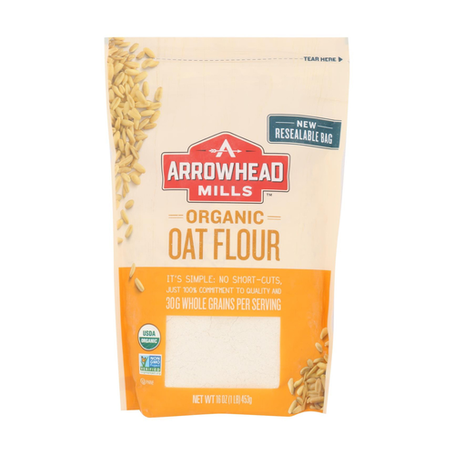 ARROWHEAD MILLS HARINA ORGANIC OAT FLOUR AVENA INTEGRAL 453g