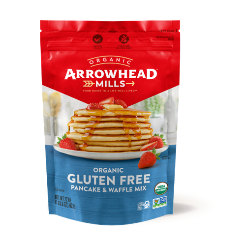 ARROWHEAD MILLS HARINA P/PANQUEQUES WAFLE ORGANIC GLUTEN FREE 623g