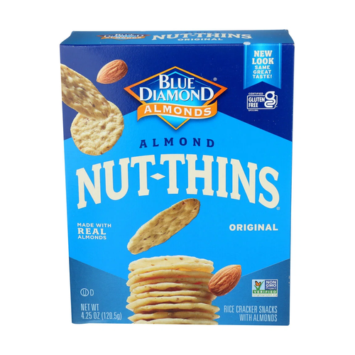 BLUE DIAMOND GALLETA ALMENDRA ARROZ ORIGINAL 4 OZ