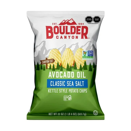 BOULDER CANYON PAPAS CON ACEITE DE AGUACATE 22 OZ