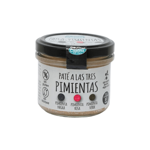 CAZORLA PATA NEGRA PATE A LAS TRES PIMIENTAS 110g
