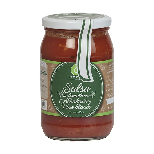 DE MI COCINA SALSA DE TOMATE CON ALBAHACA Y VINO BLANCO 454g