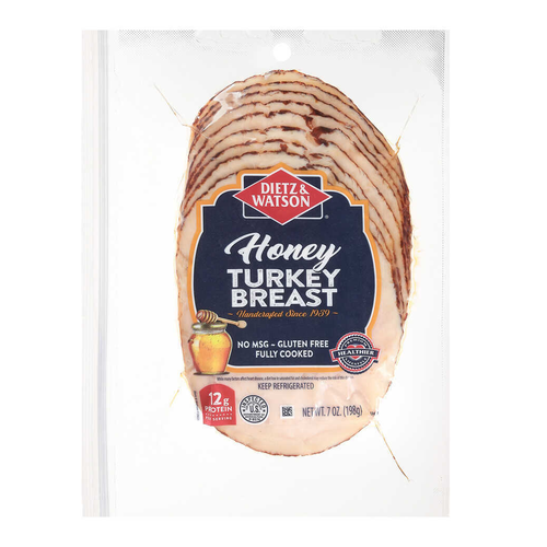 DIETZ & WATSON JAMON DE PAVO HONEY REBANADO GLUTEN FREE 16 OZ