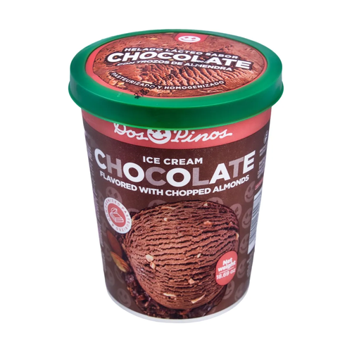DOS PINOS HELADO CHOCOLATE ALMENDRA 1/4 GALON 530g