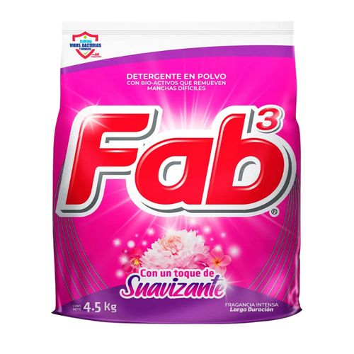 FAB DETERGENTE EN POLVO CON UN TOQUE DE SUAVIZANTE 850g