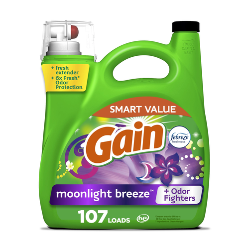 GAIN DETERGENTE LIQUIDO LIQUIDCAPSULA MOONLIGHT BREEZE 10 OZ