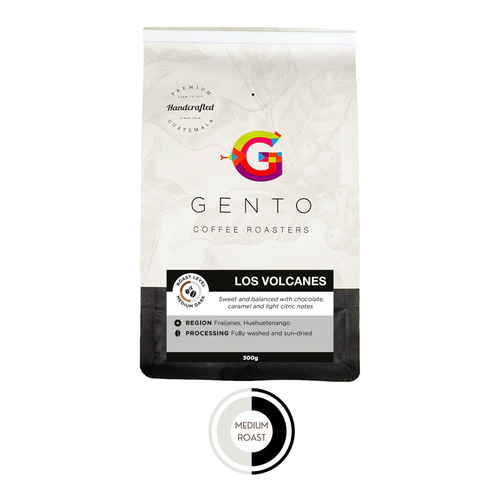 GENTO CAFE LOS VOLCANES MOLIDO Y GRANO PAQ 12 OZ