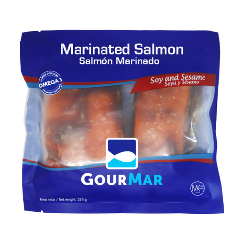 GOURMAR SALMON MARINADO CON SOYA Y SESAMO PAQ 12 OZ