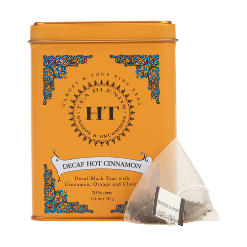 HARNEY & SONS TE DECAF HOT CINNAMON 20 SACHETS LATA 40g