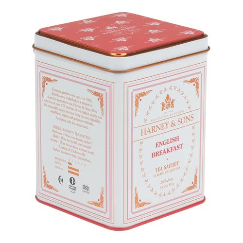 HARNEY & SONS TE ENGLISH BREAKFAST LATA 20 SACHETS 40g