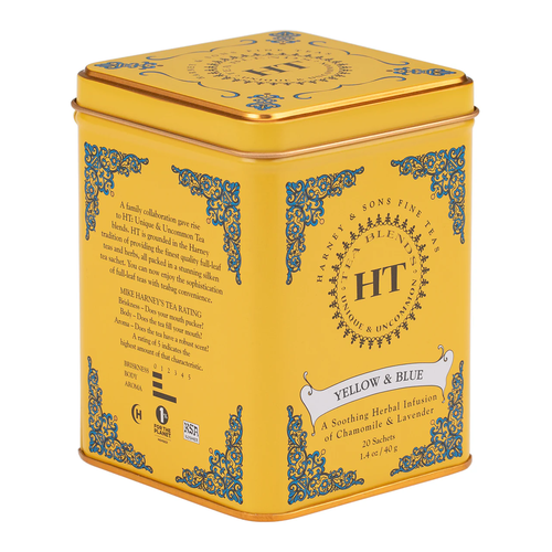 HARNEY & SONS TE YELLOW & BLUE LATA 20 SACHETS 40g