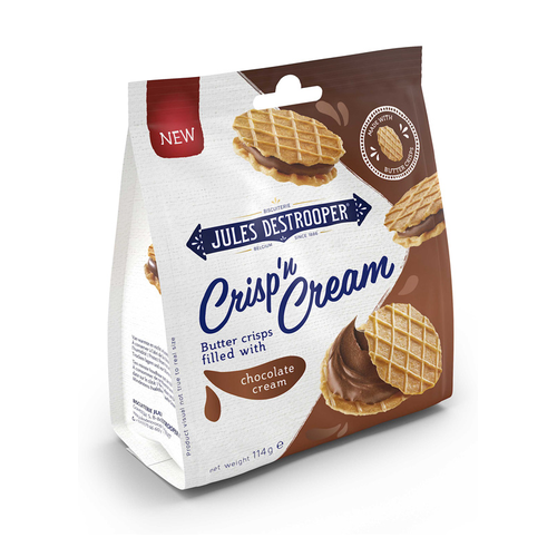 JULES DESTROOPER GALLETA CRISP CREME CHOCOLATE 114g