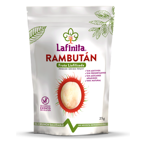 LA FINITA FRUTA DESHIDRATADA RAMBUTAN GLUTEN FREE 25g