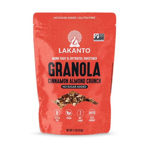 LAKANTO GRANOLA NO SUGAR CINNAMON ALMOND CRUNCH 312g