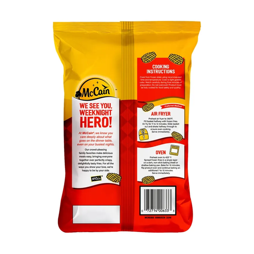 MCCAIN PAPAS CONGELADAS WAFFLE FRIES SASONADA 737g