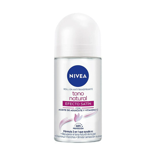 NIVEA DESODORANTE ROLL ON EFECTO SATIN TONO NATURAL 50ml