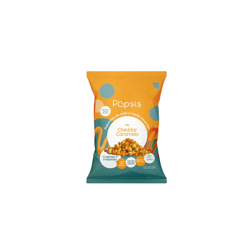 POPSIS PALOMITAS A MEDIO REVENTAR CHEDDAR CARAMELO 80g