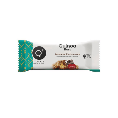 Q FOODS BARRAS NUTRITIVAS QUINOA MANI Y NARANJA GLUTEN FREE 30g