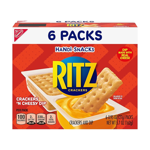 RITZ GALLETA SALADA HANDI SNACKS CHEESY DIP 540g