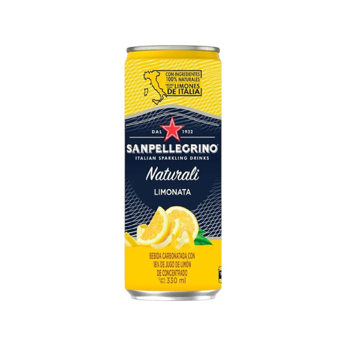 SAN PELLEGRINO AGUA MINERAL SABOR LIMONATA LATA 330ml