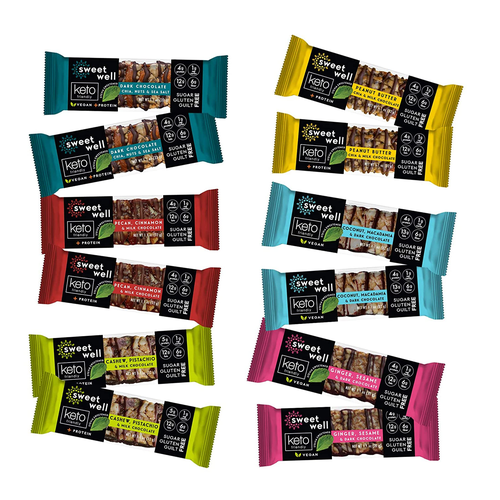SWEET WELL BARRAS BARRAS AVENA CHOCO SEMIAMARGO SIN AZU 132g