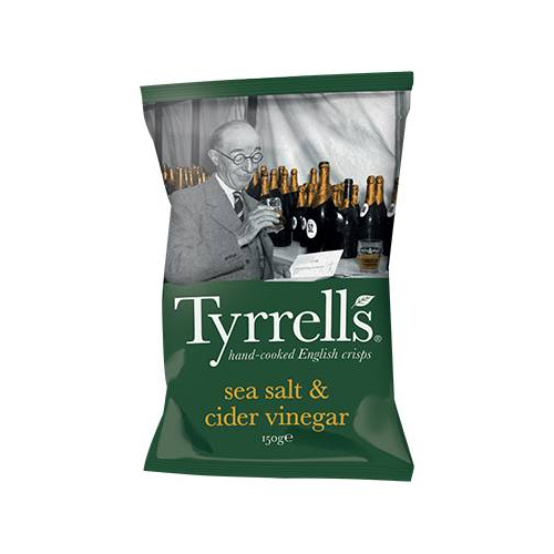 TYRRELLS PAPALINAS SEA SALT & CIDER VINEGAR 150g