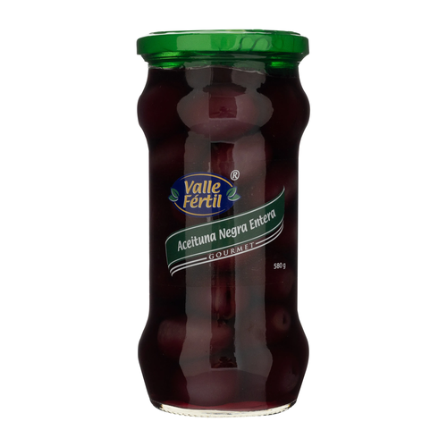 VALLE FERTIL ACEITUNA ACEITUNA MORADA FRASCO 580g
