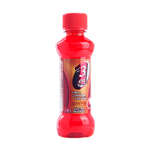 3 EN 1 ACEITE P/MUEBLE ROJO LUSTRA 240ml