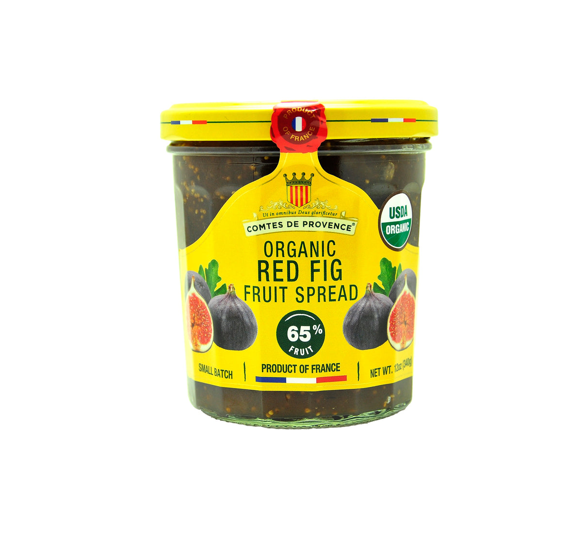 COMTES DE PROVENCE ORGANIC RED FIG FRUIT SPREAD 340G