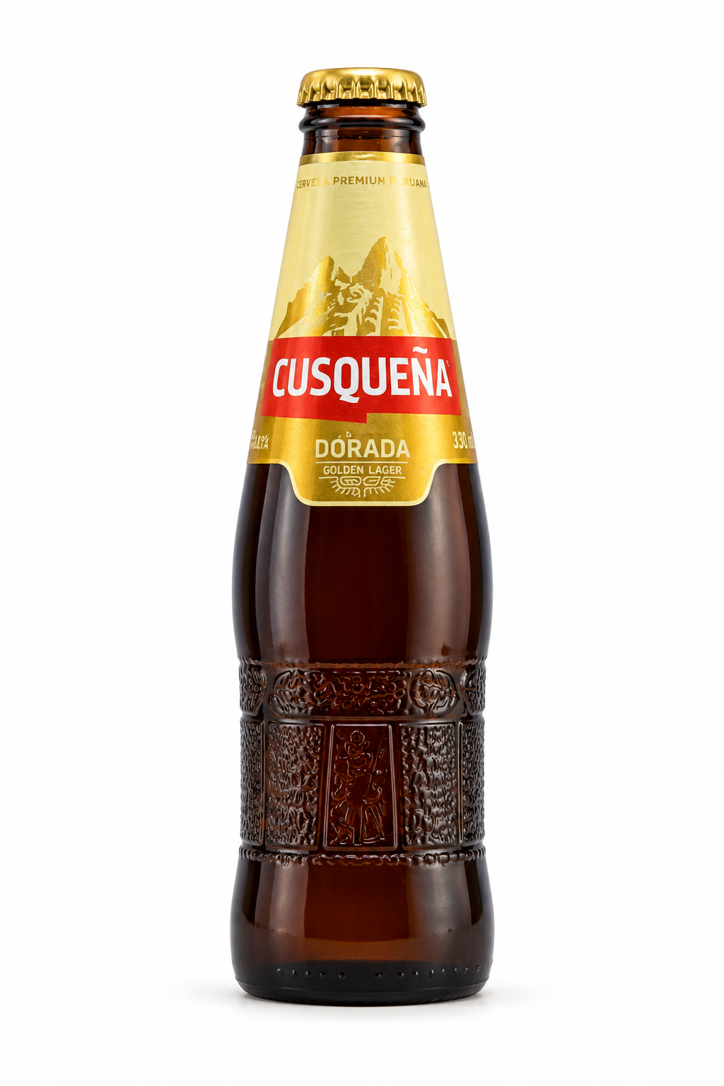 CUSQUEÑA CERVEZA GOLDEN LAGER BOTELLA 330ML