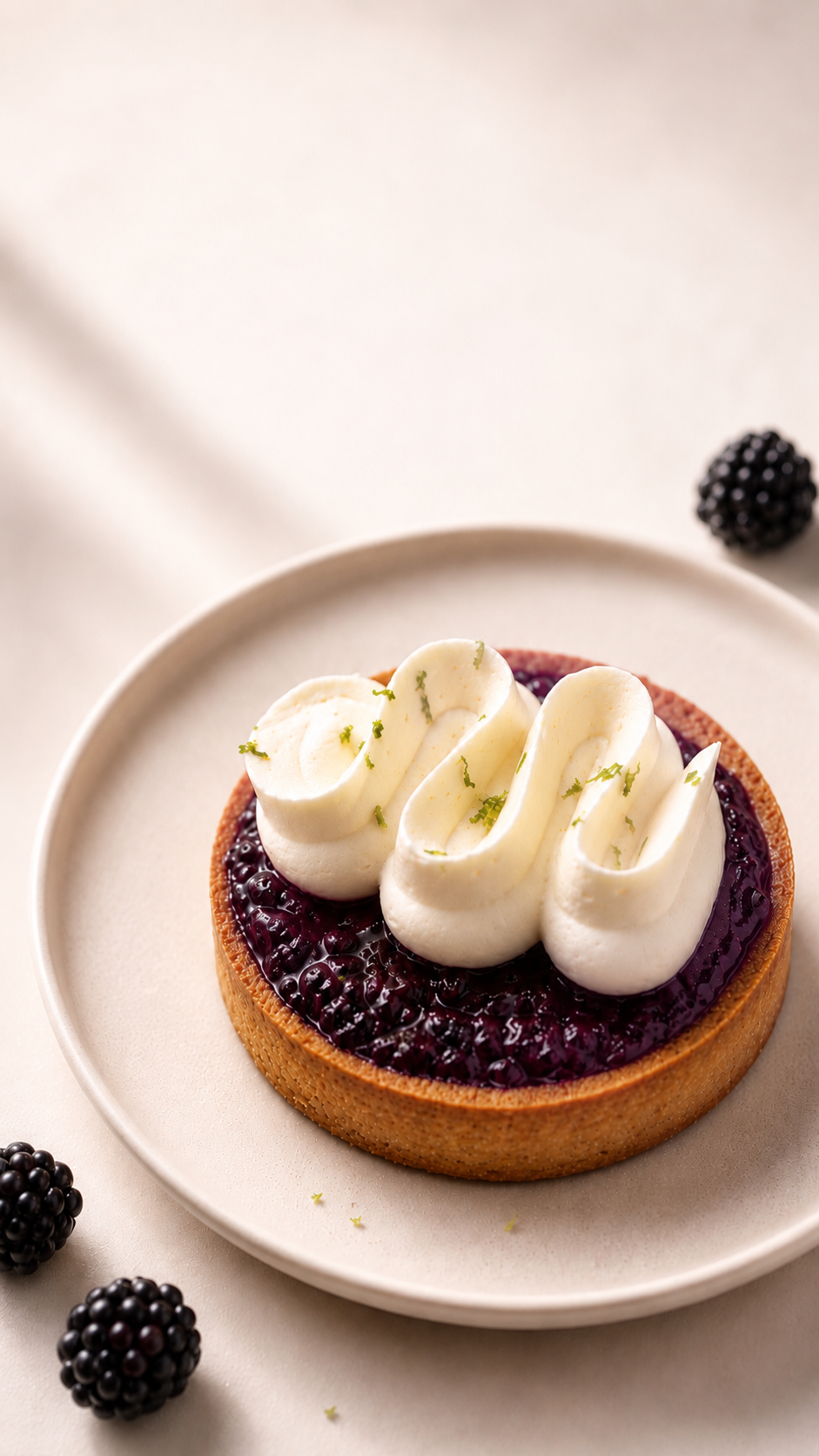 Lemon Blackberry Mascarpone Tart