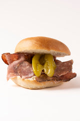 Pepperoncini & Pastrami Bagel