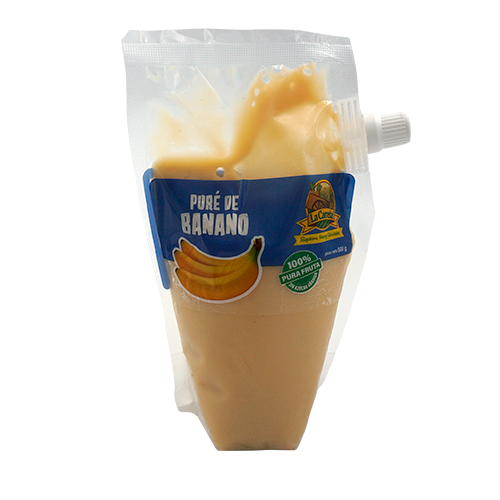 LA CARRETA PURE DE BANANO  POUCHE 500G