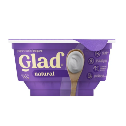 GLAD YOGURT BULGARO NATURAL 150g