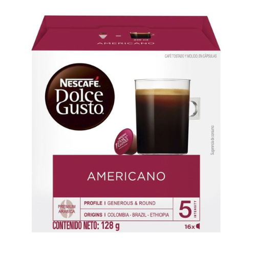 NESCAFE DOLCE GUSTO AMERICANO CAP 16 1 UNIDAD