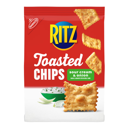 RITZ CHIPS CHIPS SOUR CREAM & ONION 8 OZ
