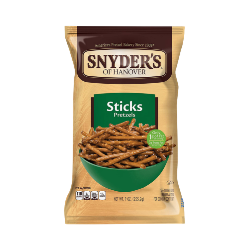 SNYDERS PRETZEL STICKS 9 OZ