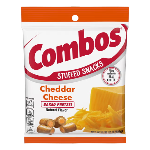 COMBOS BOQUITAS PRETZEL CHEDDAR CHEESE 178g