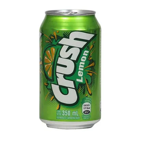 CRUSH AGUA GASEOSA LEMON LATA 350ml