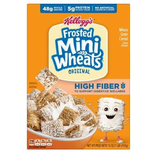 KELLOGGS CEREAL FROSTED MINI WHEATS 453g