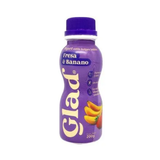 GLAD YOGOURT YODRINK FRESA BANANO 200g