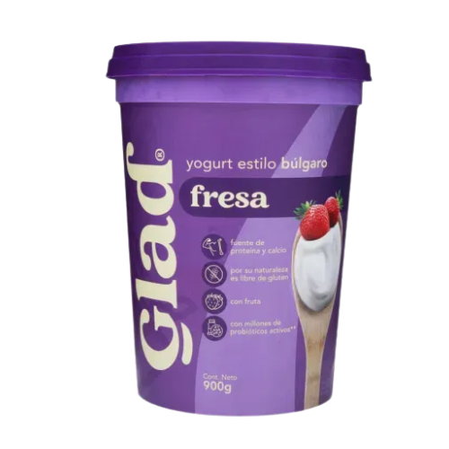GLAD YOGOURT ORIGINAL FRESA 900g