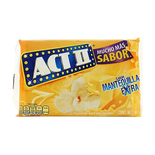 ACT II POPOROPO EXTRA MANTEQUILLA 80g