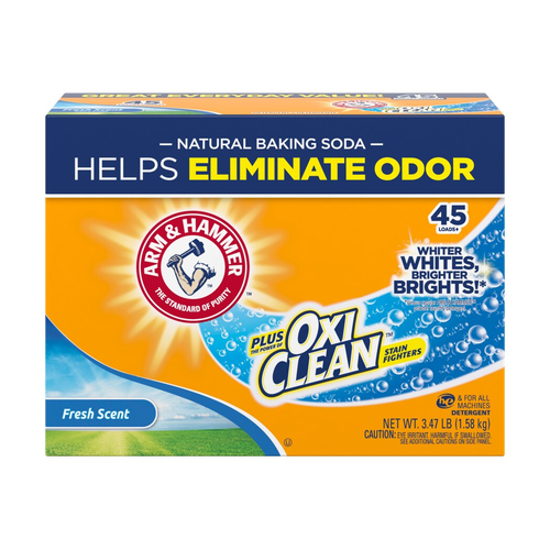 ARM & HAMMER DETERGENTE EN POLVO CON OXI CLEAN, AROMA FRESCO 3 LT
