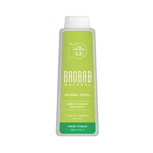 BAOBAB JABON EN ESPUMA LIMON FRESCO REFILL 1000ml