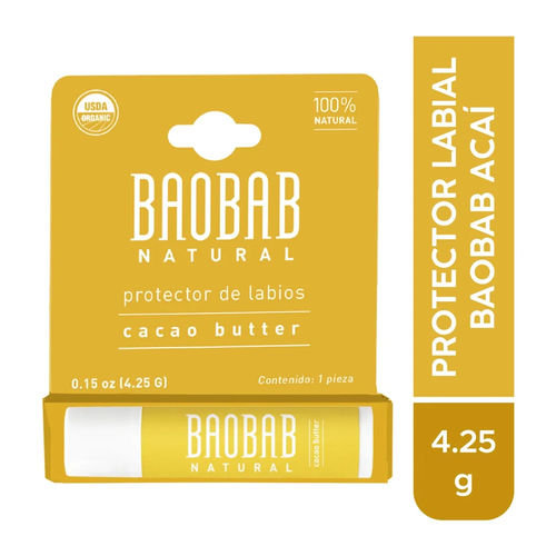 BAOBAB PROTECTOR LABIAL CACAO BUTTER 4g
