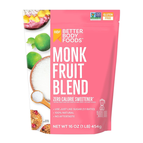 BETTER BODY FOODS SUSTITUTO DE AZUCAR FRUTA DEL MONJE 1LB