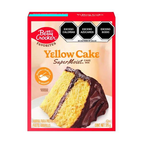 BETTY CROCKER HARINA P/PASTEL AMARILLO 18g